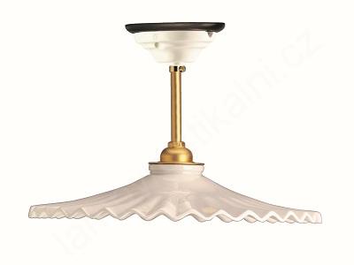 SK Porcelánová stropní lampa vroubky, 18 a 28cm