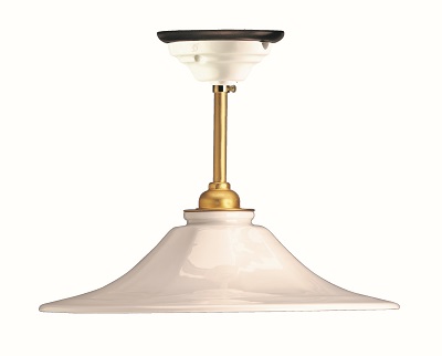 Porcelánová stropní lampa hladká, 18 a 28cm