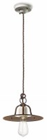 Rez antik, kovová závěsná lampa, průměr 25 cm