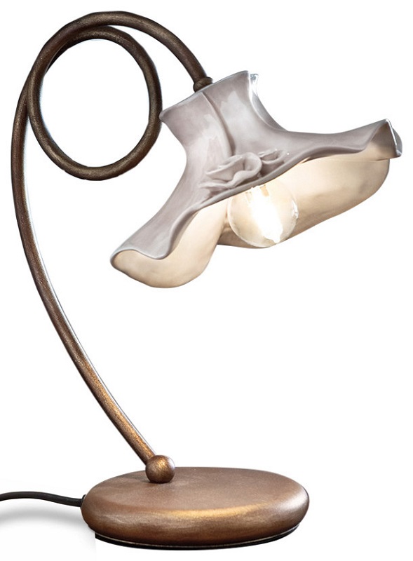Lecco, stolní lampička, průměr 20 cm