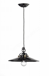 B&W, závěsná lampa, černá, bílá ,31 cm