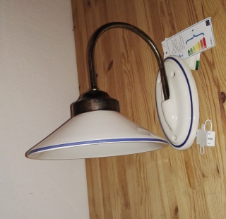SK Asti, nástěnná lampa, průměr 20 cm
