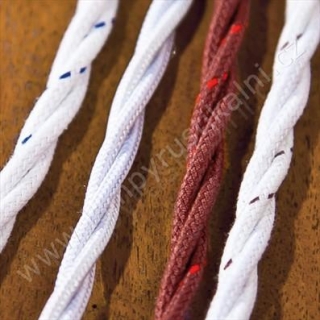 SK kabel točený, bavlna, 3 x 0,75 mmq (3x1,0; 3x1,5)
