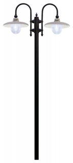 Campobasso, sloupková kovová venkovní, 2 stínidla, 240 cm